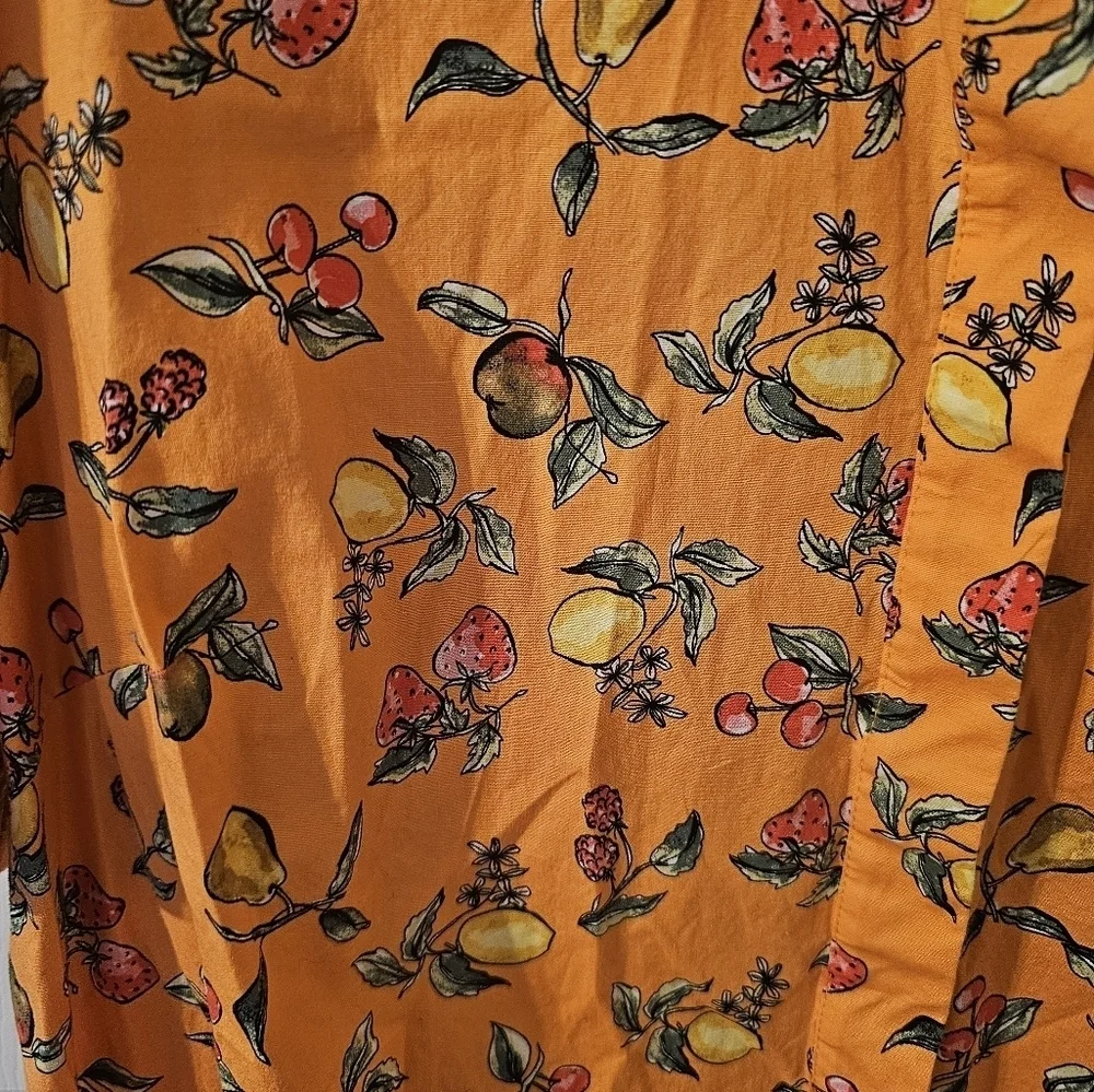 Donna Morgan Collared High Neck Button Down Folded Short Sleeve Plus Size 18